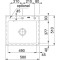 Zlewozmywak FRANKE MYTHOS MTK 610-58 58x51cm, ceramiczny, czarny mat 124.0442.552