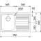 Zlewozmywak FRANKE LOGICA LINE LLL 611 79x50cm, stal szlachetna len 101.0086.232
