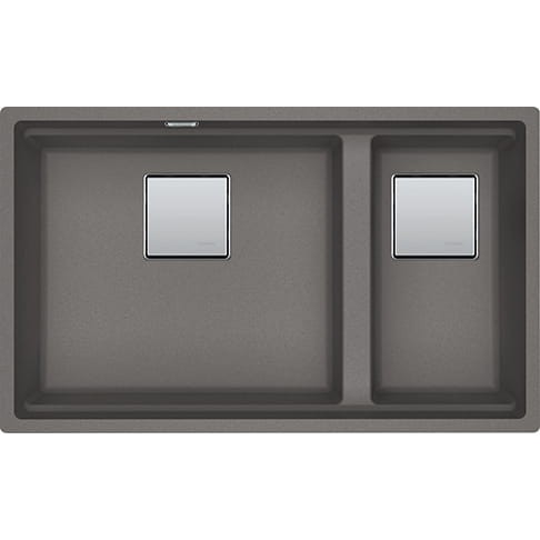 Zlewozmywak podwieszany KANON KNG 120 76x46cm, fragranit, kamienny szary 125.0528.639
