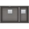 Zlewozmywak podwieszany KANON KNG 120 76x46cm, fragranit, kamienny szary 125.0528.639