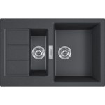 Zlewozmywak FRANKE SIRIUS 2.0 S2D 651-78 78x50cm, tectonite, onyx 143.0618.687