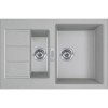 Zlewozmywak FRANKE SIRIUS 2.0 S2D 651-78 78x50cm, tectonite, kamienny szary 143.0618.684