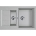 Zlewozmywak FRANKE SIRIUS 2.0 S2D 651-78 78x50cm, tectonite, kamienny szary 143.0618.684