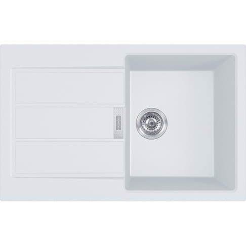 Zlewozmywak FRANKE SIRIUS 2.0 S2D 611-78 78x50cm, tectonite, biały polarny 143.0612.628