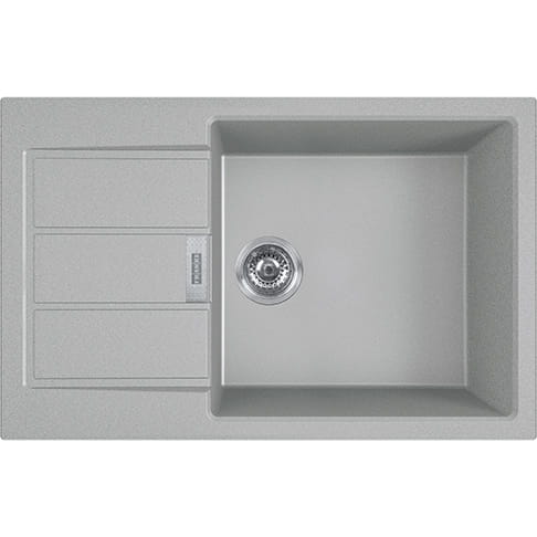 Zlewozmywak FRANKE SIRIUS 2.0 S2D 611-78 XL 78x50cm, tectonite, kamienny szary 143.0618.641