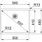 Zlewozmywak FRANKE BOX BXX 210/110-50 54x45cm, stal szlachetna jedwab 127.0453.656