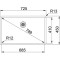 Zlewozmywak FRANKE BOX BXX 210/110-68 72,5x45cm, stal szlachetna jedwab 127.0453.658