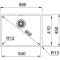 Zlewozmywak FRANKE BOX BXX 210/110-54 58x45cm, stal szlachetna jedwab 127.0453.660