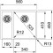 Zlewozmywak FRANKE BOX BXX 260/160-34-16 56x45cm, stal szlachetna jedwab 127.0369.916
