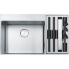 Zlewozmywak FRANKE BOX CENTER BWX 220-54-27 86x51cm, z akcesoriami, stal szlachetna jedwab 127.0557.960
