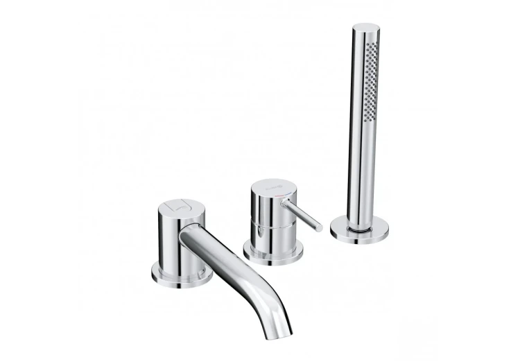 Bateria wannowo-prysznicowa KLUDI BOZZ 3-otworowa, chrom 384480576