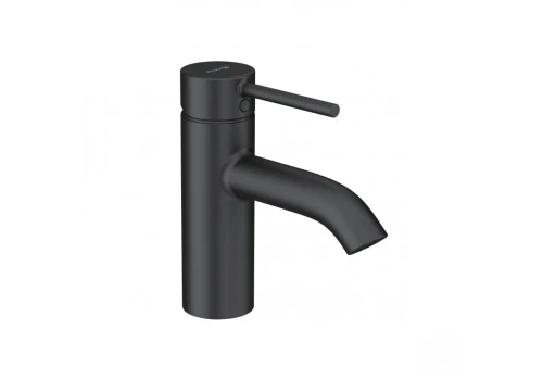 Bateria umywalkowa KLUDI BOZZ z korkiem push-open, czarny mat 382663976