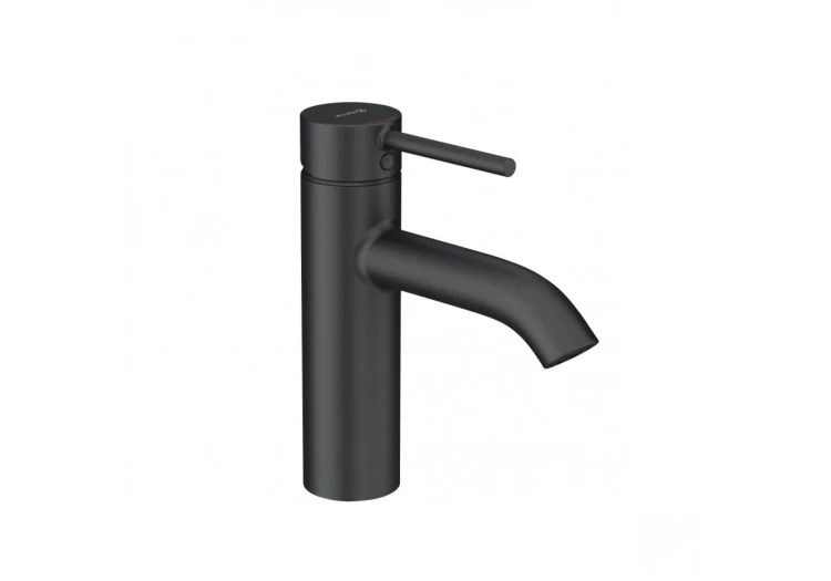 Bateria umywalkowa KLUDI BOZZ z korkiem push-open, czarny mat 382883976