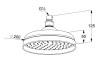 Deszczownica KLUDI ADLON 20cm, chrom 2751005