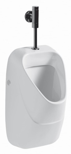 Pisuar KOŁO NOVA PRO zintegrowane sitko ceramiczne, dopływ z góry, biały M36010000