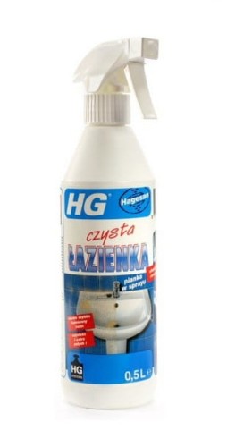 Pianka w sprayu HG do usuwania osadu wapiennego 500ml, czysta łazienka 218050129