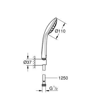 Zestaw wannowy GROHE EUPHORIA 110 chrom 27354000