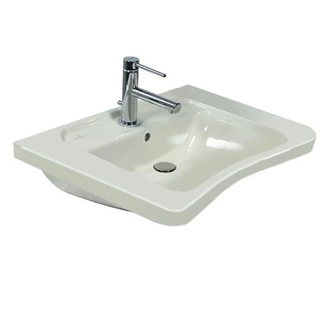 Umywalka VILLEROY&BOCH OMNIA ARCHITECTURA Vita 65x55cm, dla niepełnosprawnych, biała ceramic plus 517867R1