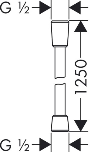 Wąż prysznicowy HANSGROHE ISIFLEX 125cm, biały 28272450