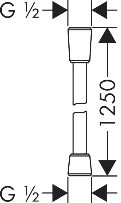 Wąż prysznicowy HANSGROHE ISIFLEX 125cm, biały 28272450