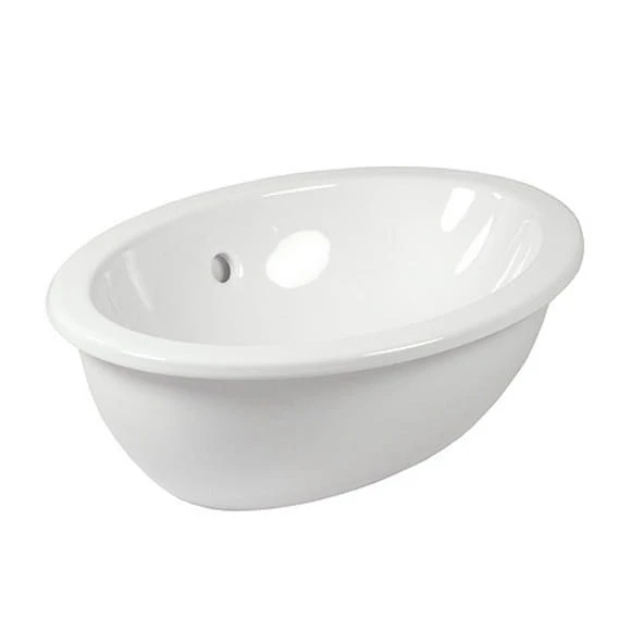 Umywalka wpuszczana VILLEROY&BOCH LOOP&FRIENDS, 57x40.5cm, owalna, bez otworu, biała 61552001