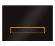 Przycisk spłukujący KK-POL VITRUM GRANDE V3 czarny/złoty 350/PPC/017-00-05