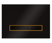 Przycisk spłukujący KK-POL VITRUM GRANDE V4 czarny/złoty mat 350/PPC/018-00-06