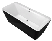 Wanna wolnostojąca VILLEROY&BOCH SQUARO EDGE 12 DUO 180x80cm, quaryl, graphite noir UBQ180SQE7PDT1V-01