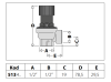 Zawór bezpieczeństwa CALEFFI 1/2", 8 bar, nakrętny 513480