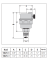 Odpowietrznik automatyczny CALEFFI ROBOCAL 1/2″ GZ, z zaworem stopowym 502543
