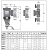 Separator zanieczyszczeń CALEFFI DIRTMAG 1",  z magnesem 545306
