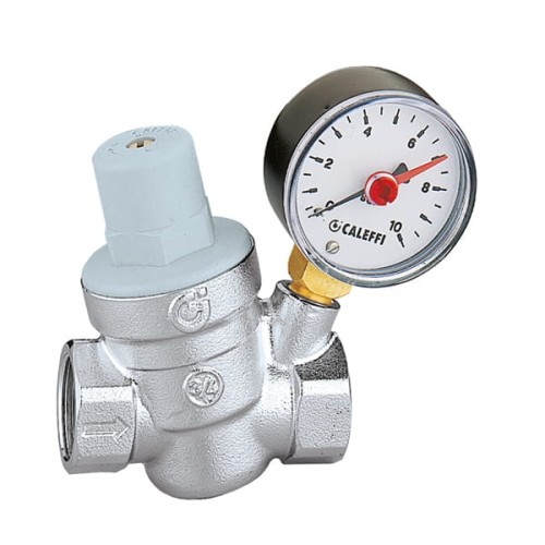 Reduktor ciśnienia CALEFFI 1/2", 1-6bar, z manometrem 533241