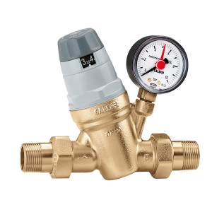 Regulator ciśnienia CALEFFI 1/2", 1-6 bar, z manometrem 535041