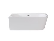 Wanna wolnostojąca BESCO ZOYA 150x75cm, przyścienna, biała WAS-150-ZL