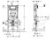 Stelaż podtynkowy do WC GEBERIT DUOFIX SIGMA UP320 H=112cm, z odciągiem 111.370.00.5