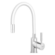 Bateria kuchenna FERRO ZUMBA z wylewką U, biały/chrom BZA4W  