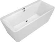 Wanna wolnostojąca VILLEROY&BOCH SQUARO EDGE 12 180x80cm, quaryl, biała UBQ180SQE9W2V-01