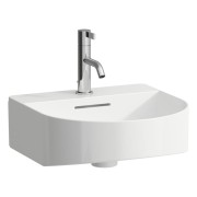 Umywalka LAUFEN SONAR 41x42cm, z otworem, z przelewem, LCC biała H8153414001041  