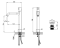 Bateria umywalkowa F-DESIGN MEANDRO z korkiem click-clack, chrom FD1-MDR-2L-11