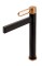 Bateria umywalkowa F-DESIGN ZAFIRRO z korkiem click-clack, różowe złoto/czarny FD1-ZFR-2L-25