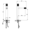 Bateria umywalkowa F-DESIGN ARDESIA z korkiem click-clack, różowe złoto/czarny FD1-ARD-2L-25