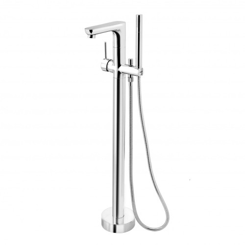 Bateria wannowa F-DESIGN FLUSSO wolnostojąca, 4-otworowa, chrom FD1-FLS-11F-11
