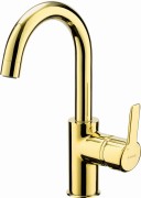 Bateria umywalkowa DEANTE ARNIKA bez korka, złota BQA Z24M