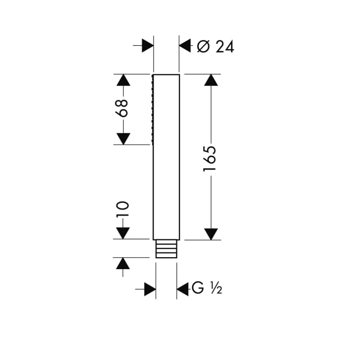 Słuchawka natryskowa HANSGROHE AXOR STARCK 1- JET 10531000