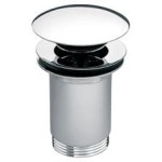 Korek umywalkowy McALPINE "Click-Clack", z przelewem, chrom CW60-CB