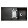Zlewozmywak granitowy BLANCO METRA 6 S-F 99x49 cm, z korkiem aut., antracyt, PuraDur 519113