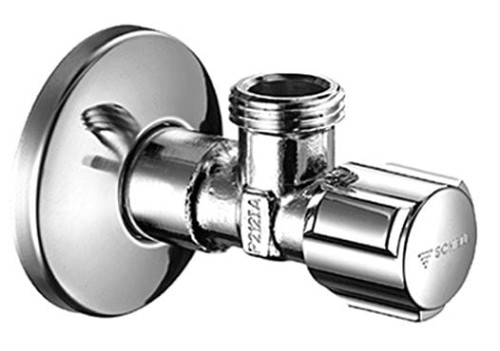 Zawór SCHELL COMFORT grzybkowy 1/2 x 1/2 kątowy chrom ( spłuczka ) 052170699