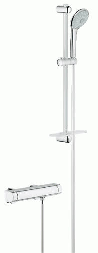 Bateria natryskowa GROHE GROHTHERM 2000 z termostatem + zestaw natryskowy EUPHORIA Massage 60cm, chrom 34195001