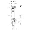 Stelaż podtynkowy do WC GEBERIT KOMBIFIX BASIC H=108cm, ze spłuczką OMEGA 110.020.00.1
