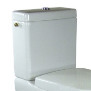 Spłuczka kompaktowa VILLEROY&BOCH SUBWAY, Przycisk Duo chrom, biała 77231101